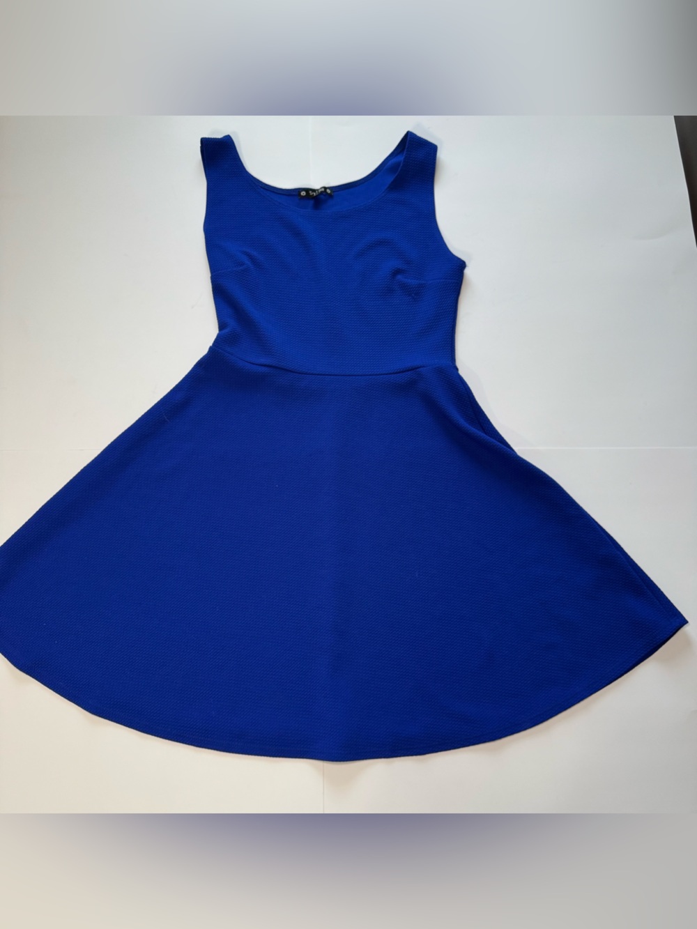 Sleek Cobalt Blue Sleeveless Mini Dress
